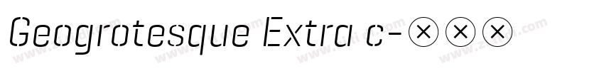 Geogrotesque Extra c字体转换
